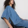 Camisas de mezclilla de manga corta