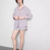 Camisas de pijama de algodón «Desayuno en la cama»