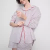 Camisas de pijama de algodón «Desayuno en la cama»
