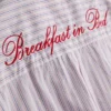 Camisas de pijama de algodón «Desayuno en la cama»