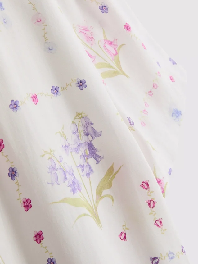 Camisas de pijama de pantalón corto con estampado floral