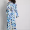 Camisas de playa de algodón estampadas con botones