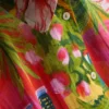 Camisas de playa de algodón estampadas con botones