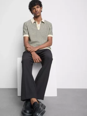 Camisas de punto a cuadros