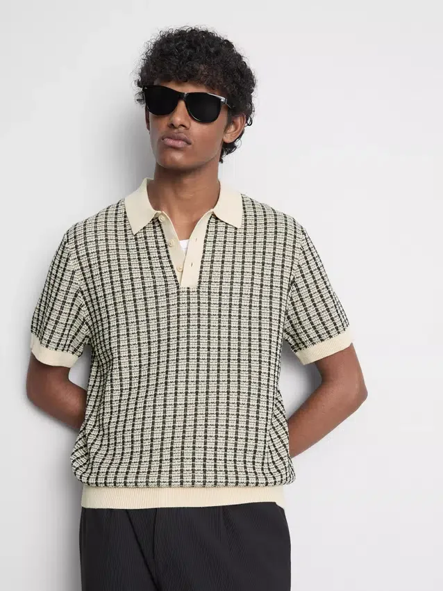 Camisas de punto a cuadros