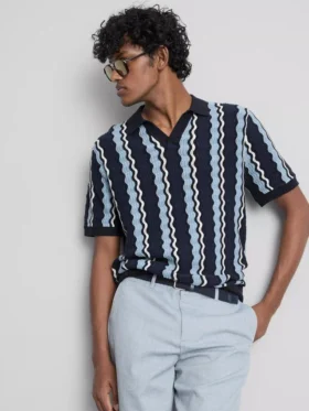Camisas de punto con rayas texturizadas