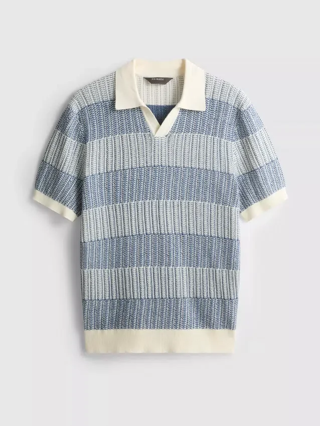 Camisas de punto con rayas texturizadas