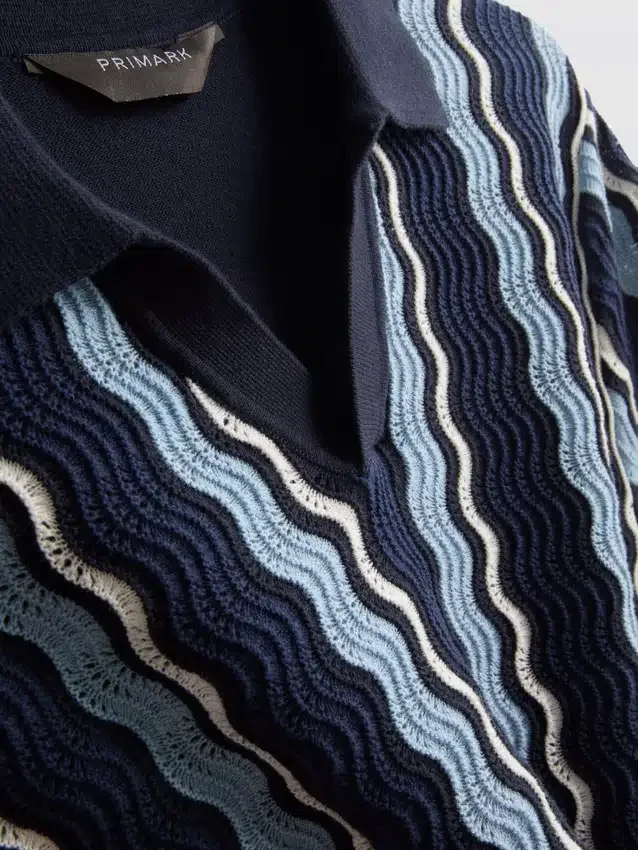 Camisas de punto con rayas texturizadas