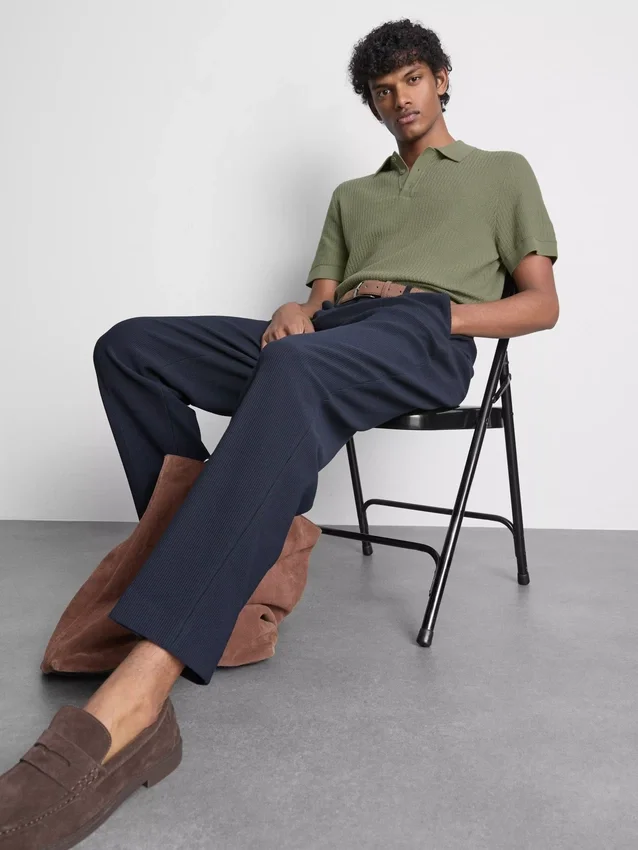 Camisas de punto texturadas