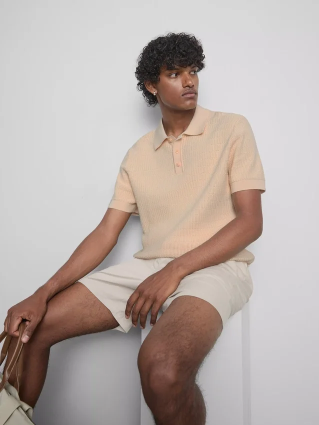 Camisas de punto texturadas