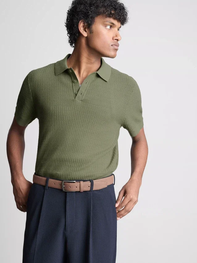 Camisas de punto texturadas