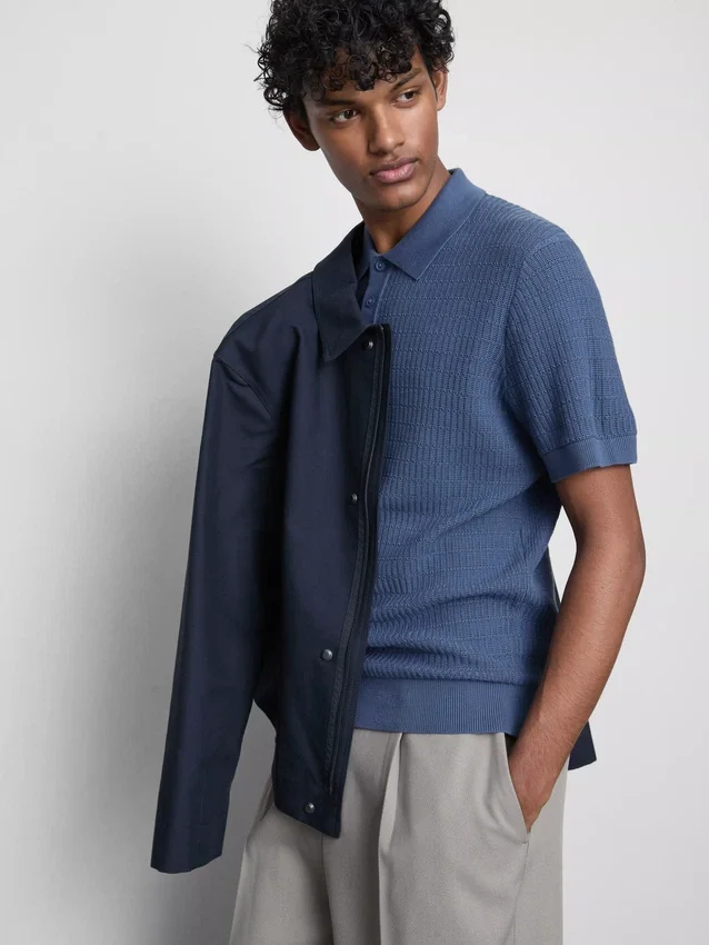 Camisas de punto texturadas