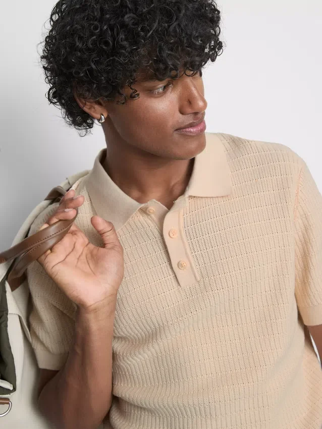 Camisas de punto texturadas