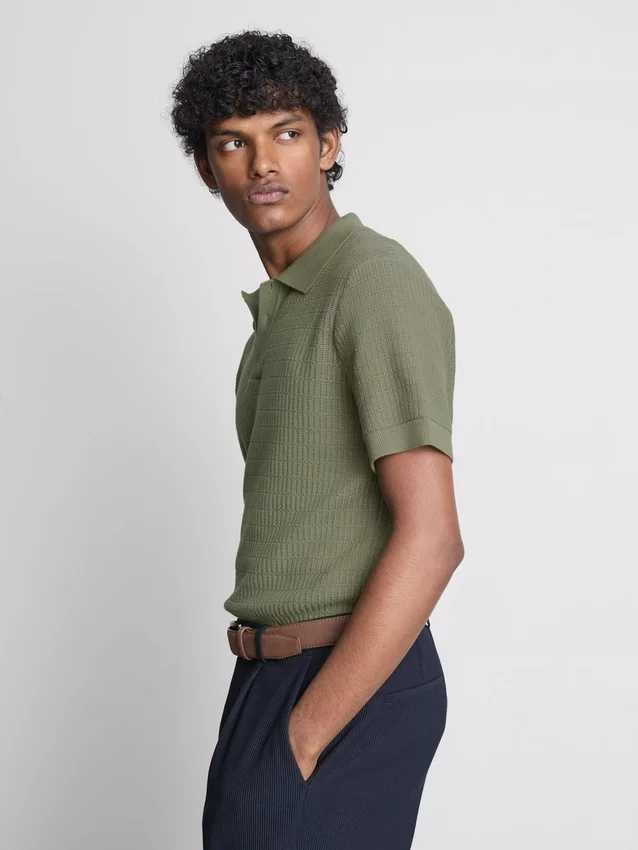 Camisas de punto texturadas