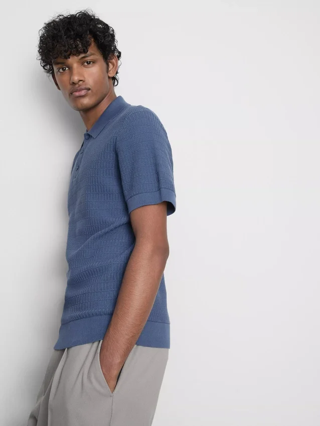 Camisas de punto texturadas