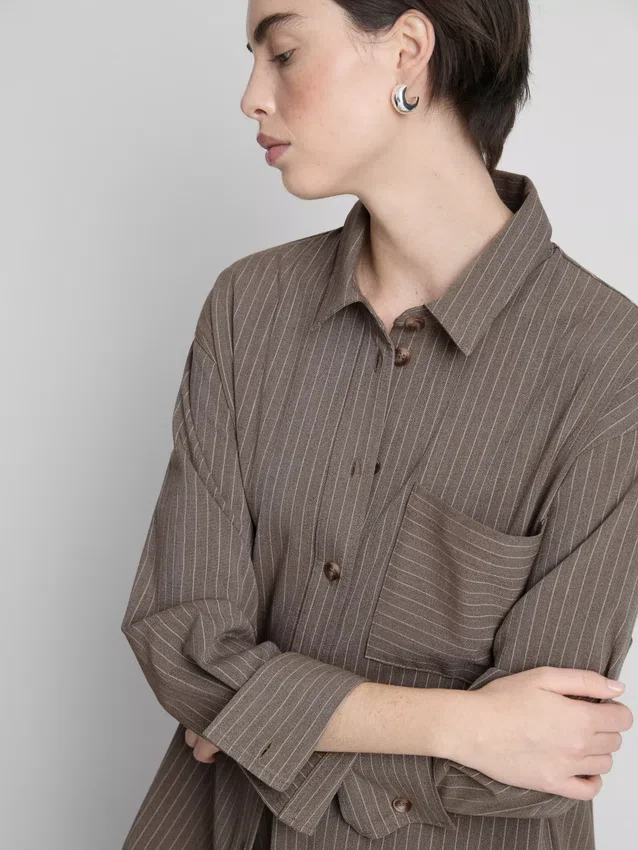 Camisas de rayas finas cepilladas