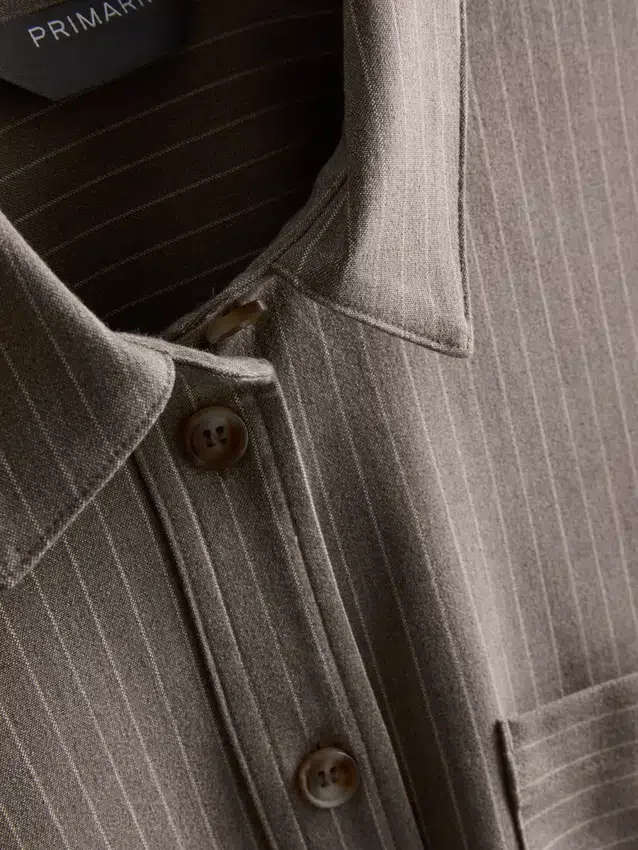 Camisas de rayas finas cepilladas
