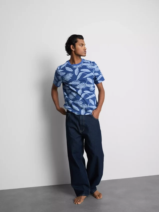 Camisas estampadas de manga corta