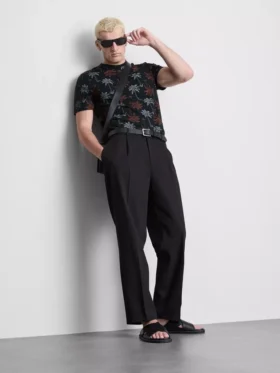 Camisas estampadas de manga corta