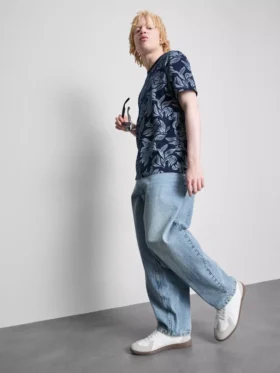 Camisas estampadas de manga corta