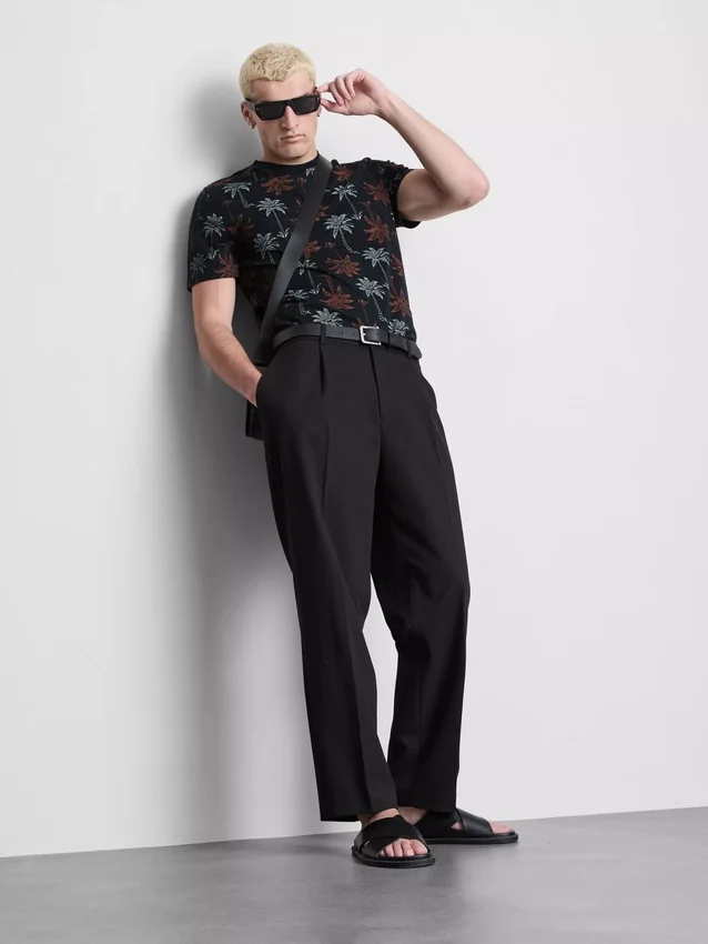 Camisas estampadas de manga corta