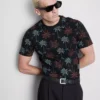 Camisas estampadas de manga corta