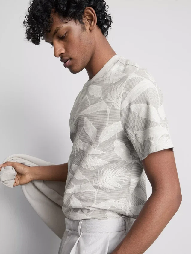 Camisas estampadas de manga corta
