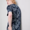Camisas estampadas de manga corta