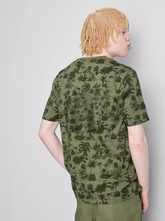 Camisas estampadas de manga corta