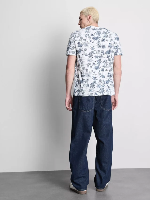 Camisas estampadas de manga corta