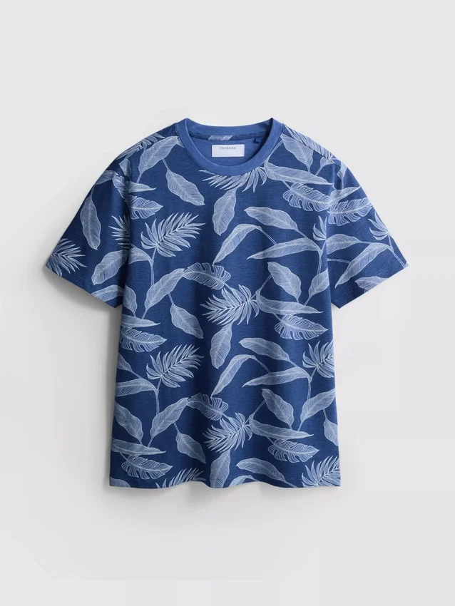 Camisas estampadas de manga corta