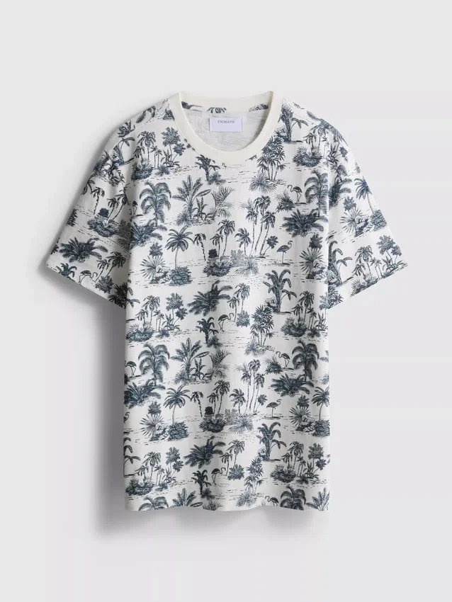 Camisas estampadas de manga corta