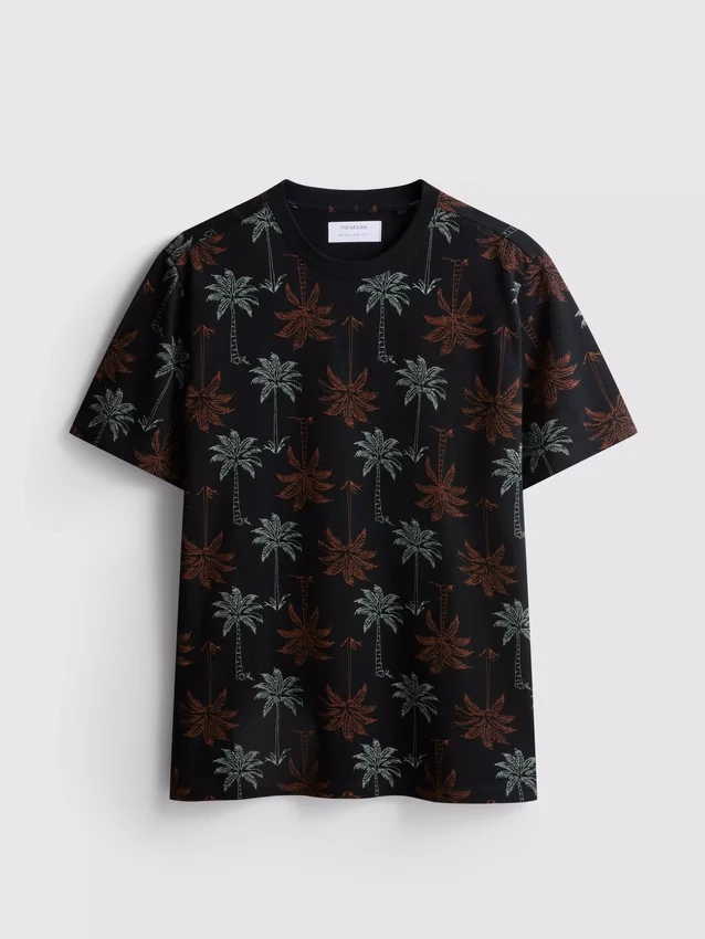 Camisas estampadas de manga corta