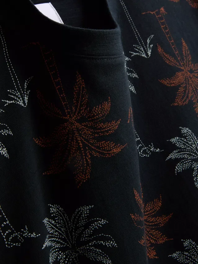 Camisas estampadas de manga corta