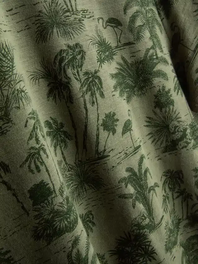 Camisas estampadas de manga corta