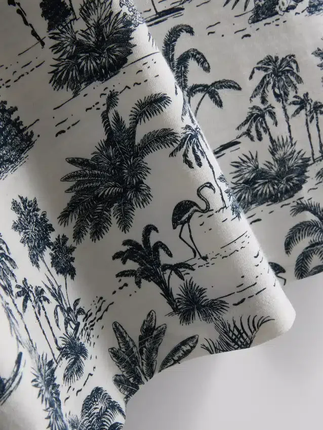 Camisas estampadas de manga corta