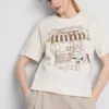 Camiseña de algodón «Peanuts Snoopy Café»