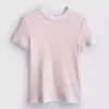 Camiseña de cuello redondo de doble capa