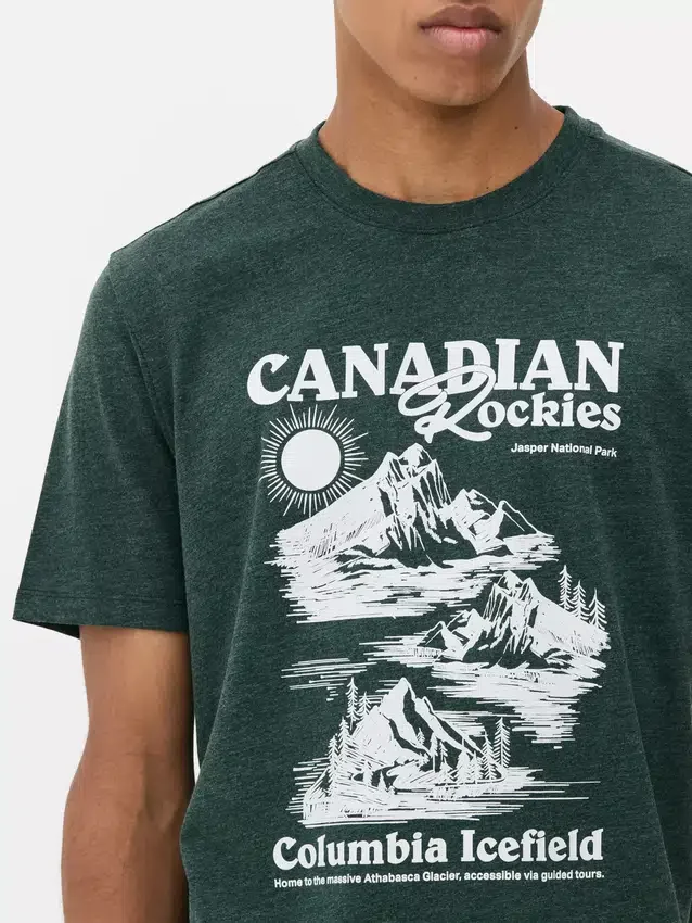 Camiseña de manga corta «Canadian Rockies»