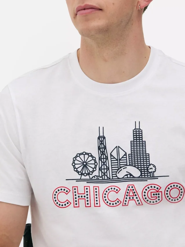 Camiseña de manga corta Chicago