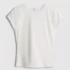 Camiseta ajustada con mangas casquillo