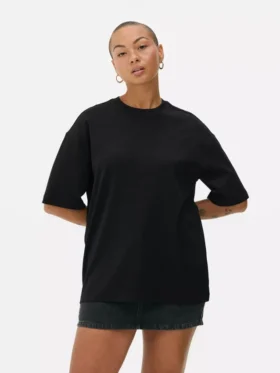 Camiseta básica de jersey de corte oversize
