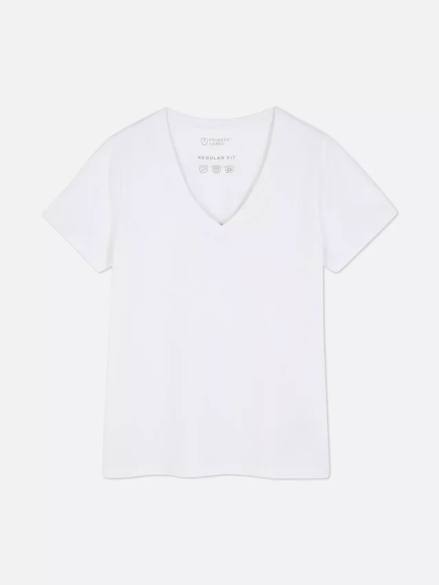 Camiseta con cuello en V