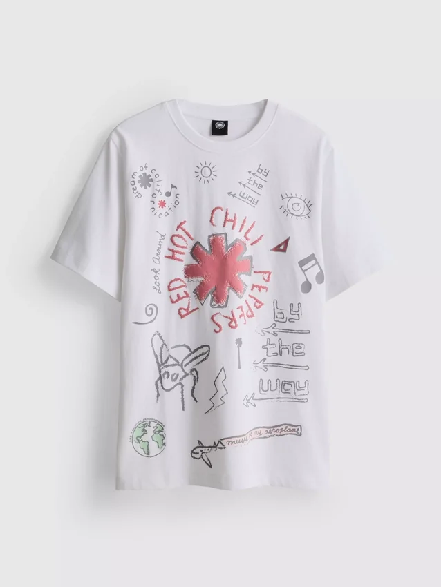 Camiseta con diseño de Red Hot Chili Peppers