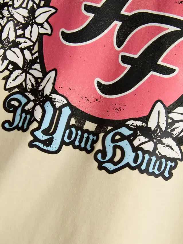 Camiseta con diseño del álbum de Foo Fighters