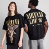 Camiseta con diseño gráfico de Nirvana Angel