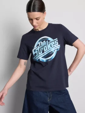 Camiseta con diseño gráfico de The Strokes