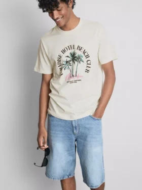 Camiseta con diseño gráfico «Paradise Beach»