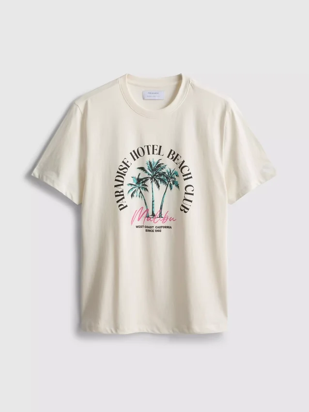 Camiseta con diseño gráfico «Paradise Beach»