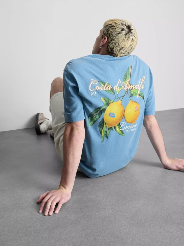 Camiseta con estampado de limones de Amalfi